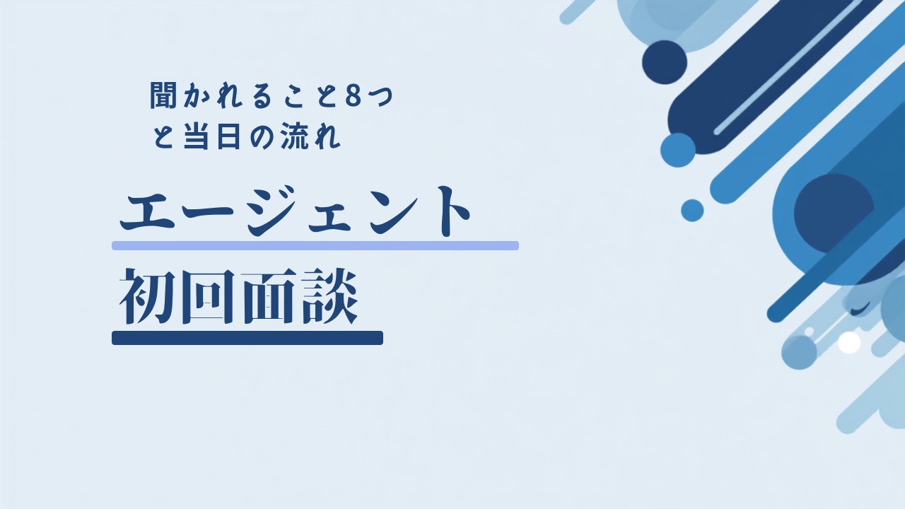 転職エージェントの初回面談で聞かれること8つと当日の流れ