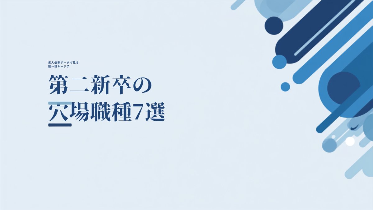 第二新卒の穴場職種7選