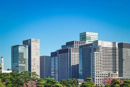 東京の高層ビル街